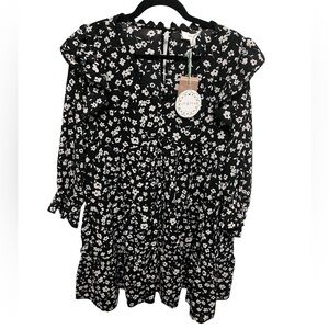 Umgee Black & White Floral Dress | NWT | Flowy & Chic